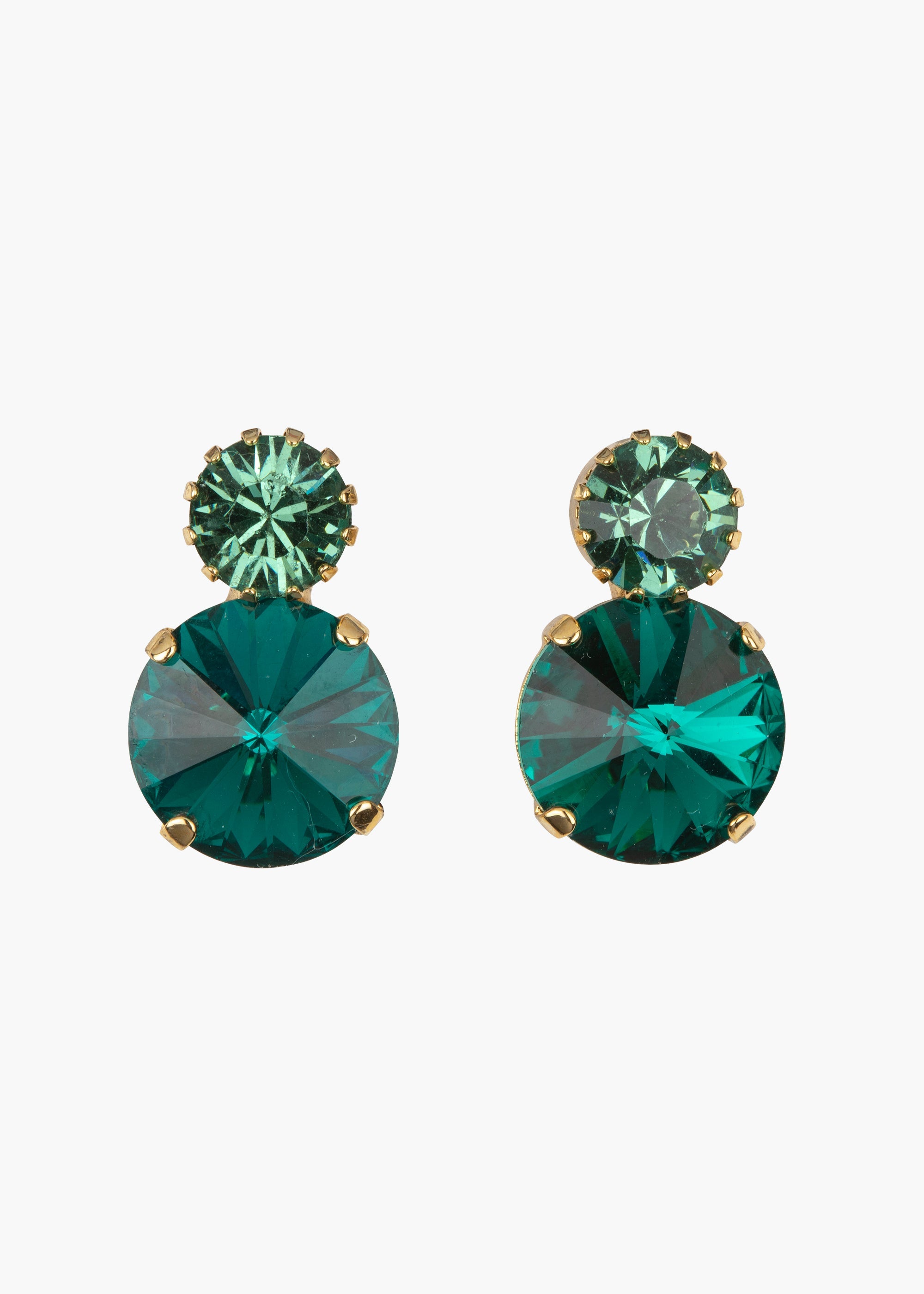 Myrla Emerald Stud Earrings for Women - Elegant Green Gemstone Jewelry for Daily Wear & Special Occasions