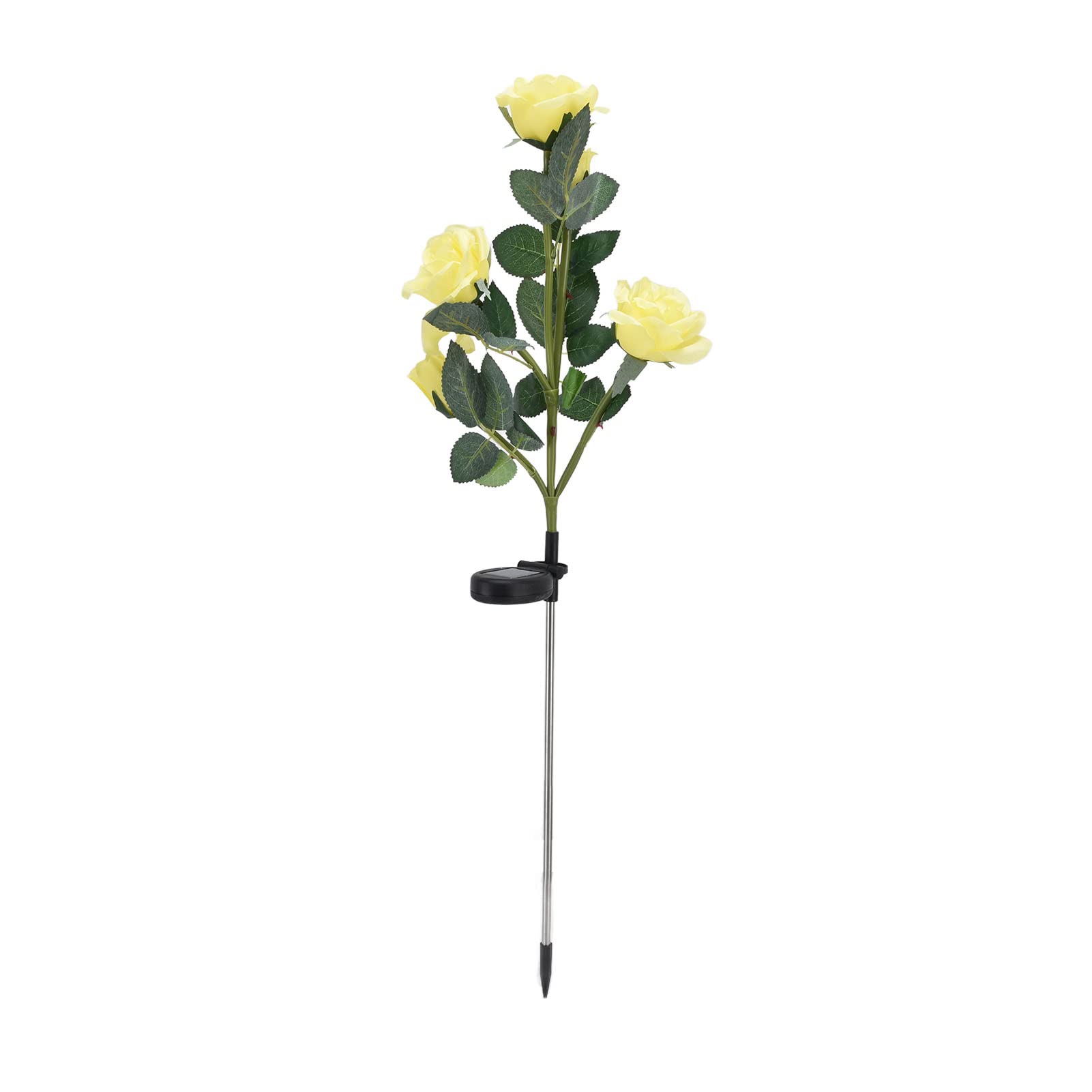 Shanrya Solar Flowers - Waterproof Solar Powered Garden Lights with Auto On/Off & Intelligent Light Control for Courtyard, Yard, Pathway (Yellow) | Perfect for Outdoor Decoration, Landscape Lighting, and Nighttime Safety