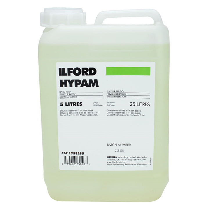 Ilford Hypam Fixer 5L - Professional Black & White Film Fixer Solution for Darkroom Photography | Perfect for Film Developing & Photo Processing