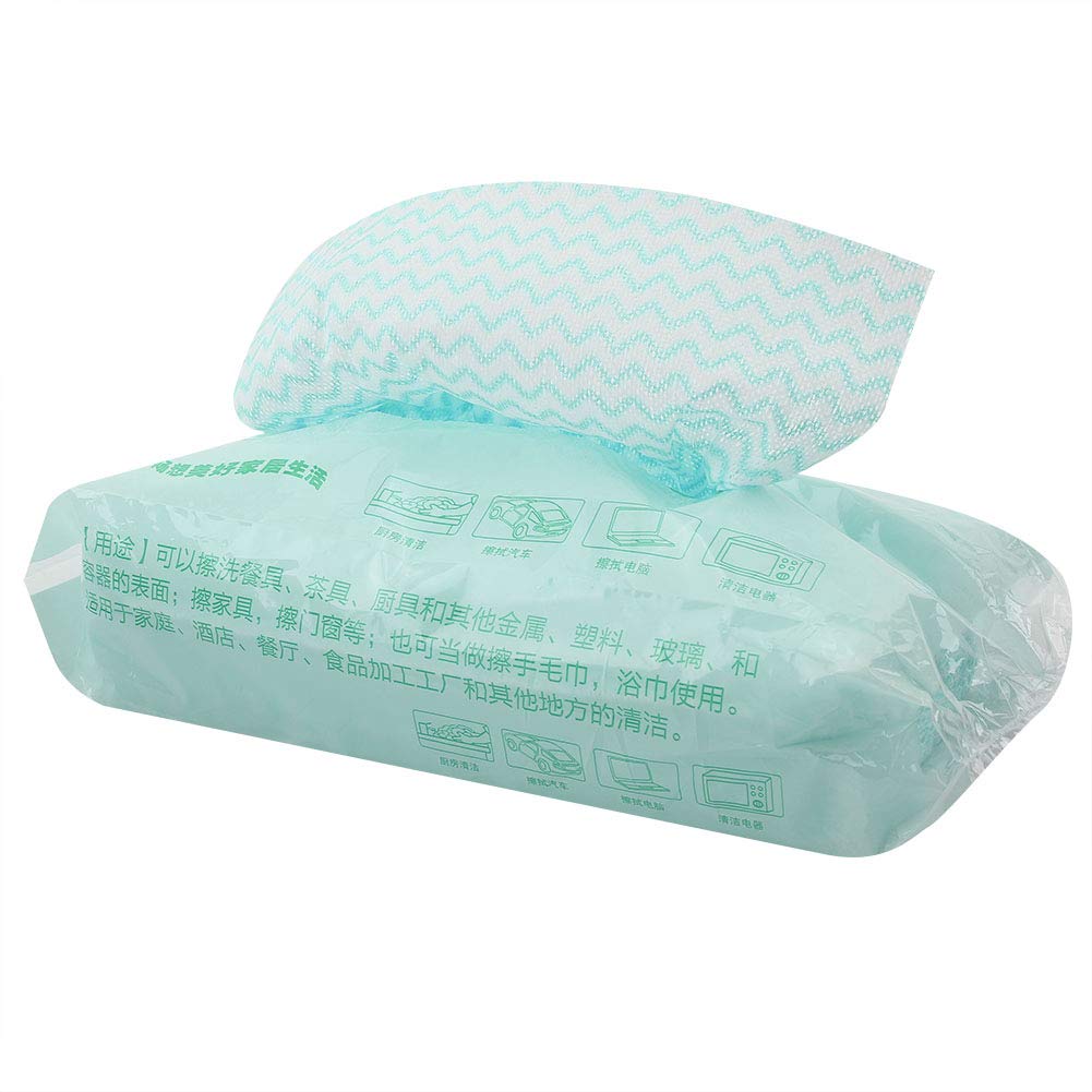 **80-Pack Disposable Non-Woven Dish Cloths | Oil-Resistant Cleaning Towels for Kitchen, Non-Stick Dusting & Hand Wiping | Eco-Friendly & Absorbent (Green) – Perfect for Daily Cleaning, Spill Control & Quick Wipe-Ups**