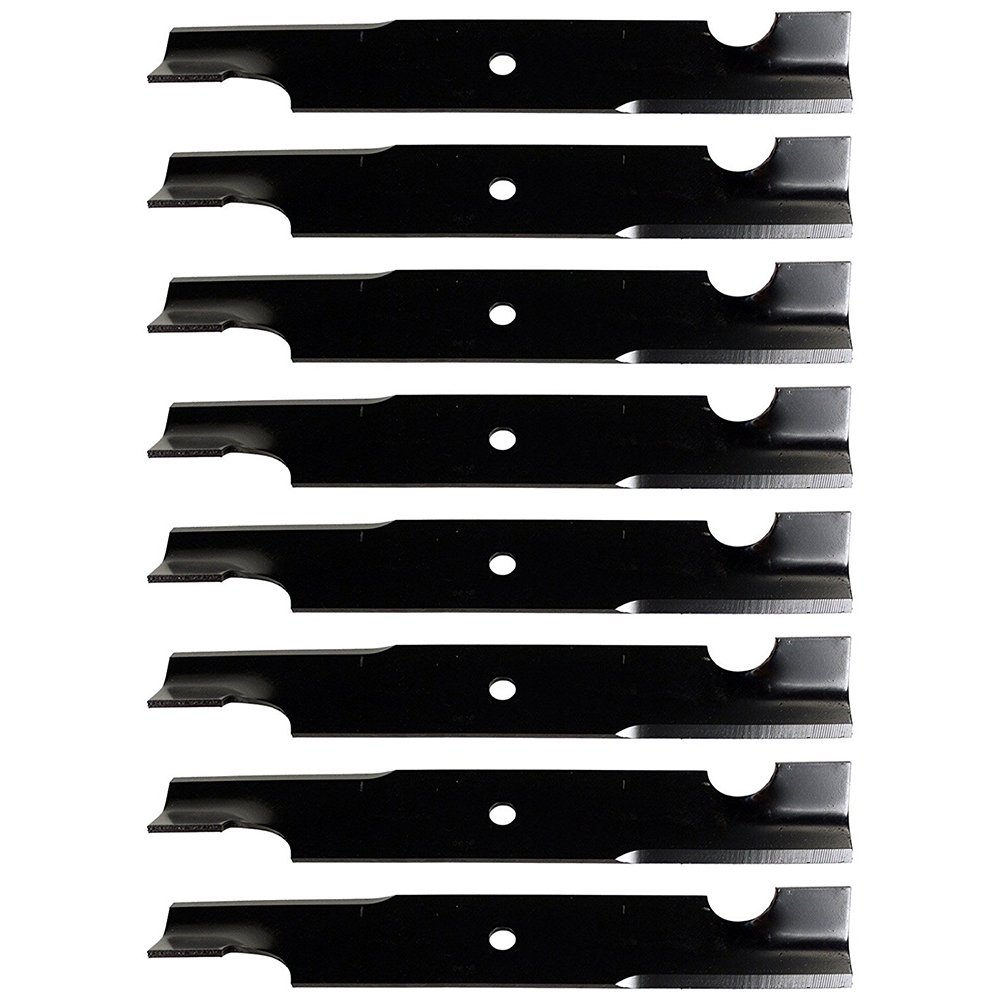 RAParts 8-Pack Lawn Mower Blades - Compatible with John Deere, Bad Boy, Toro, Cub Cadet (Models TCU37209, 038-5350-00, D18086, GDU10230) - High-Performance Replacement Blades for Professional Lawn Care & Landscaping