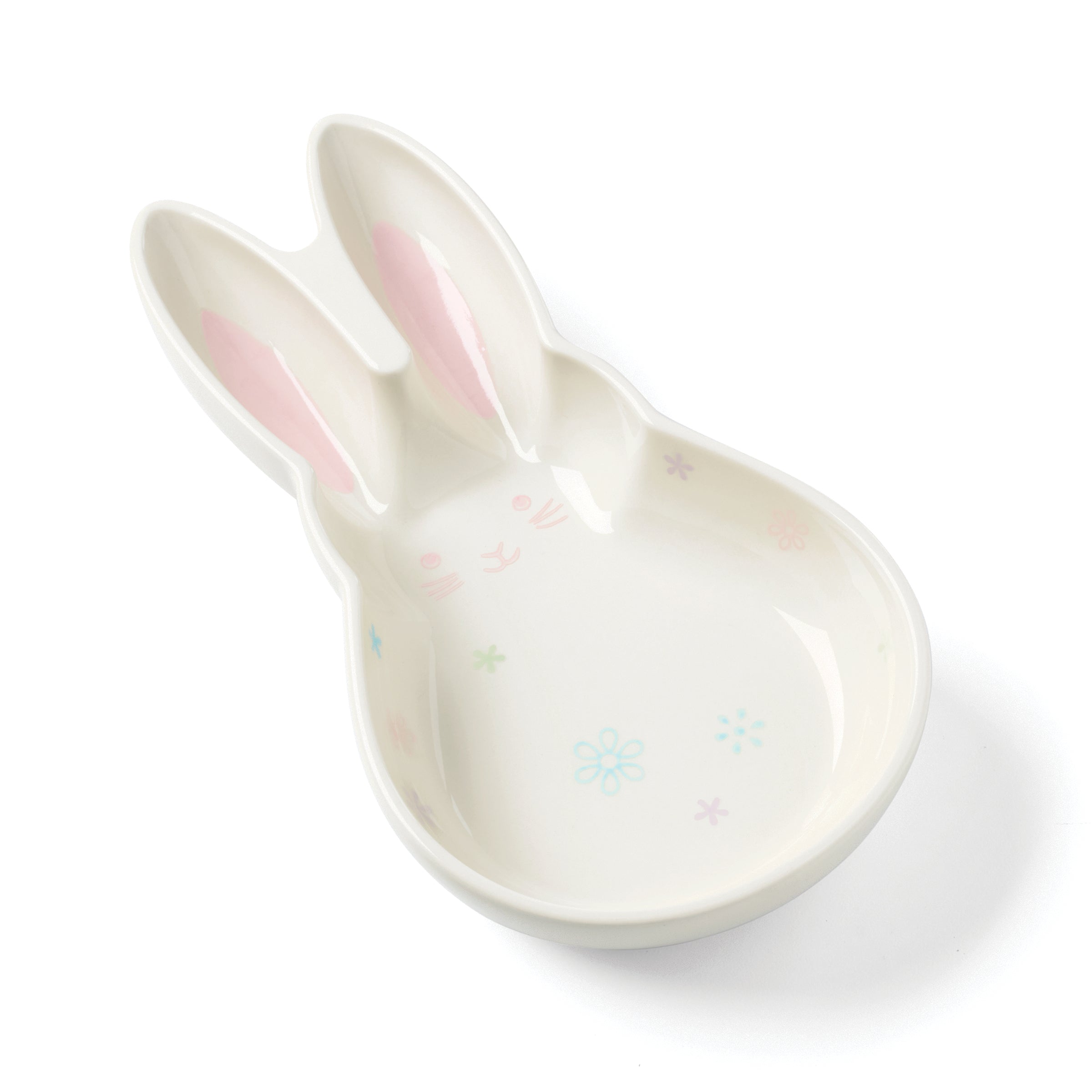 Bunny Hop Bunny Platter - Adorable Ceramic Bunny Plate for Easter, Baby Showers & Spring Decor | Perfect for Desserts, Snacks & Party Serving