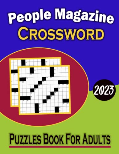 2023 People Magazine Crossword Puzzle Book For Adults - Large Print Easy Puzzles With Solutions | Fun Brain Games for Relaxation & Stress Relief at Home or Travel