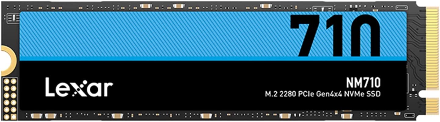 Lexar NM710 PCIe Gen4x4 M.2 2280 NVMe SSD 1TB/2TB High-Speed Solid State Drive for Gaming, Video Editing & PC Upgrades - Fast Read/Write Speeds up to 5000MB/s