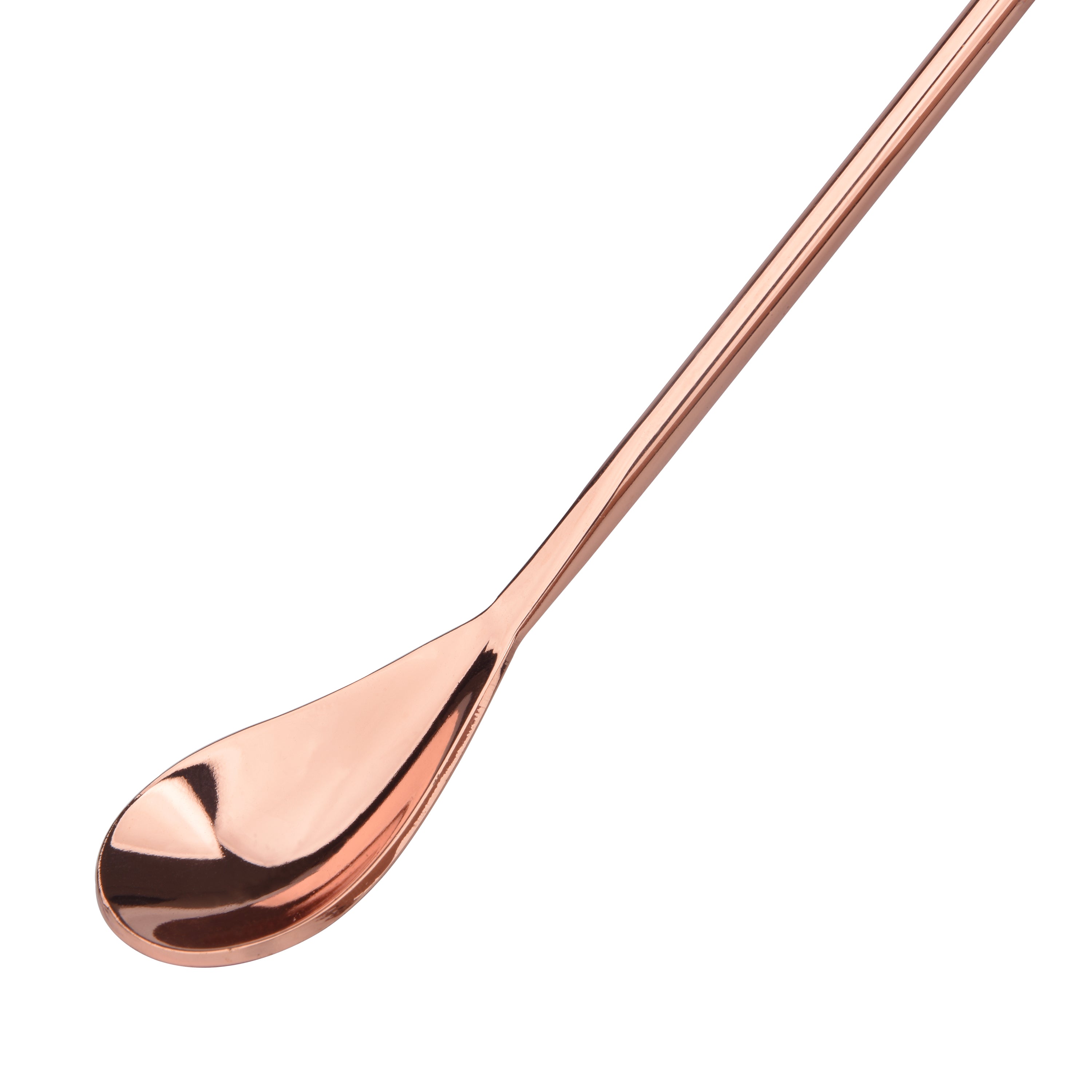 Premium Copper Bar Spoons - Professional Cocktail Mixing Tool for Bartenders & Home Use - Perfect for Stirring, Layering & Crafting Cocktails