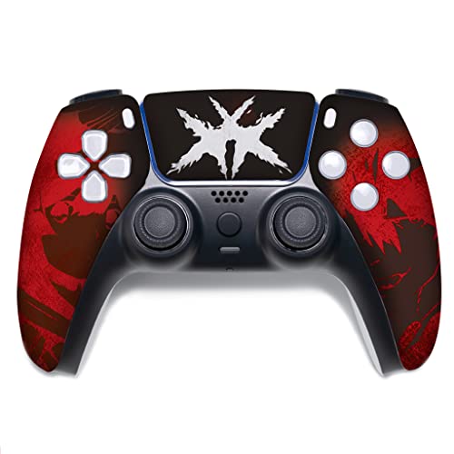 Premium Custom Wireless PS5 Controller - Compatible with Playstation 5 Console | USA-Made Hydro-Dip Design (Not Just a Skin) | Perfect for Gaming, Streaming & Esports Tournaments