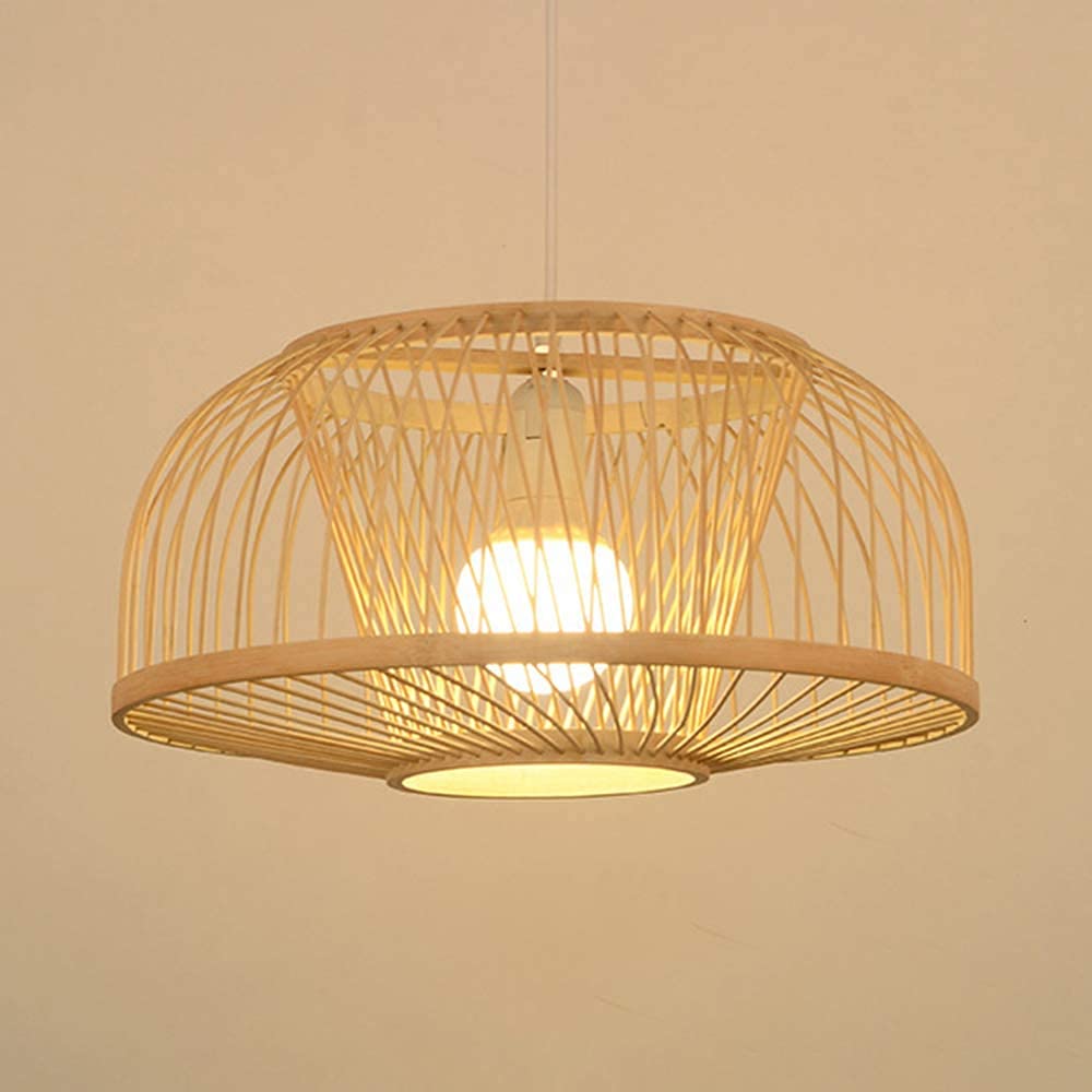 Modern Bamboo Rattan Chandelier - 16