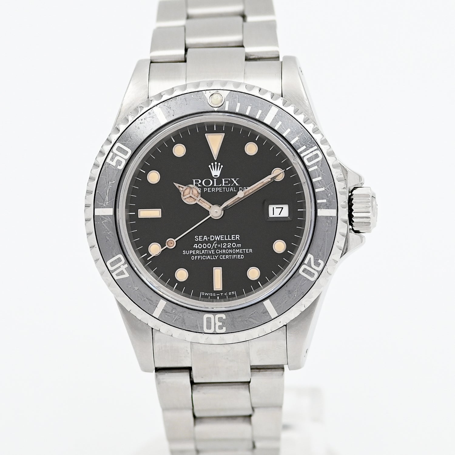 Original Rolex Sea-Dweller 4000 Men's Luxury Dive Watch - Ref. 16600, 1991 Vintage Model - Perfect for Deep Sea Diving & Professional Use
