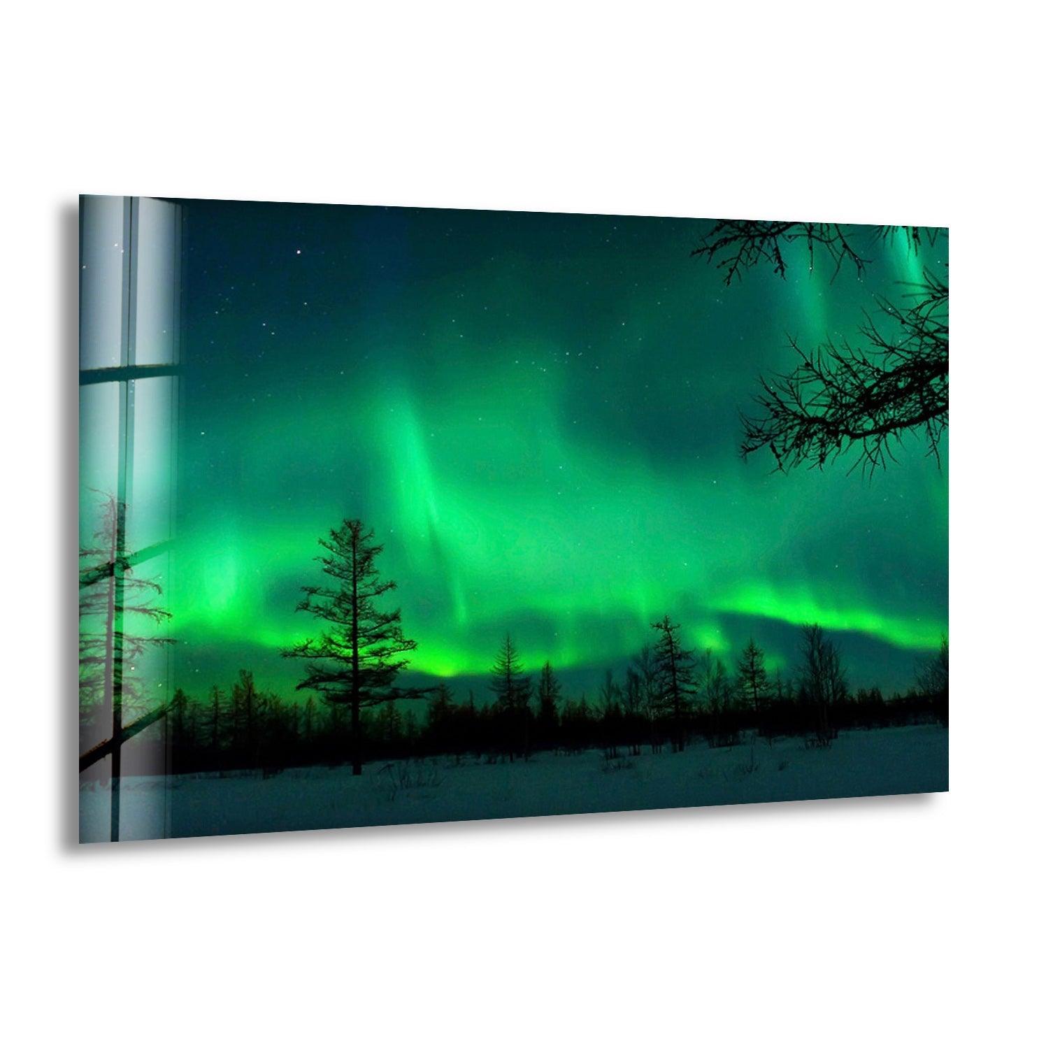 Aurora Lights Neon Glass Wall Art - Modern LED Home Decor for Living Room, Bedroom, Bar & Office - Unique Gift for Housewarming, Wedding & Birthday