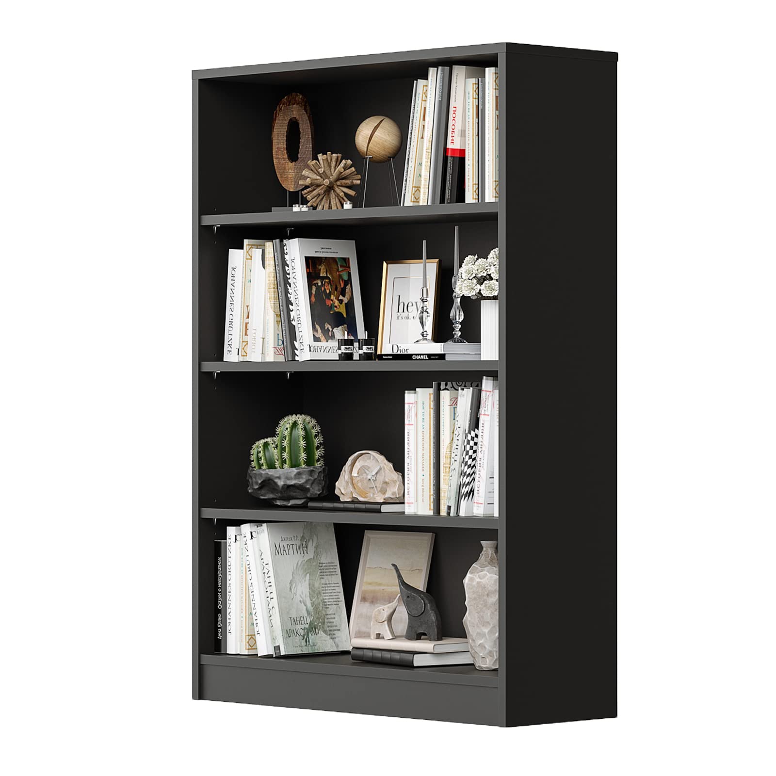 Sunon 4-Shelf Wood Bookcase - 33