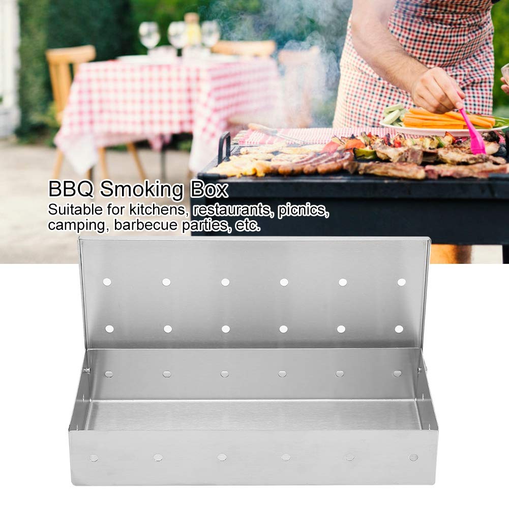 Premium Stainless Steel Portable Smoking Box - Large Capacity for Restaurants, BBQ, Camping & Outdoor Cooking | Durable & Airtight Design for Food Preservation