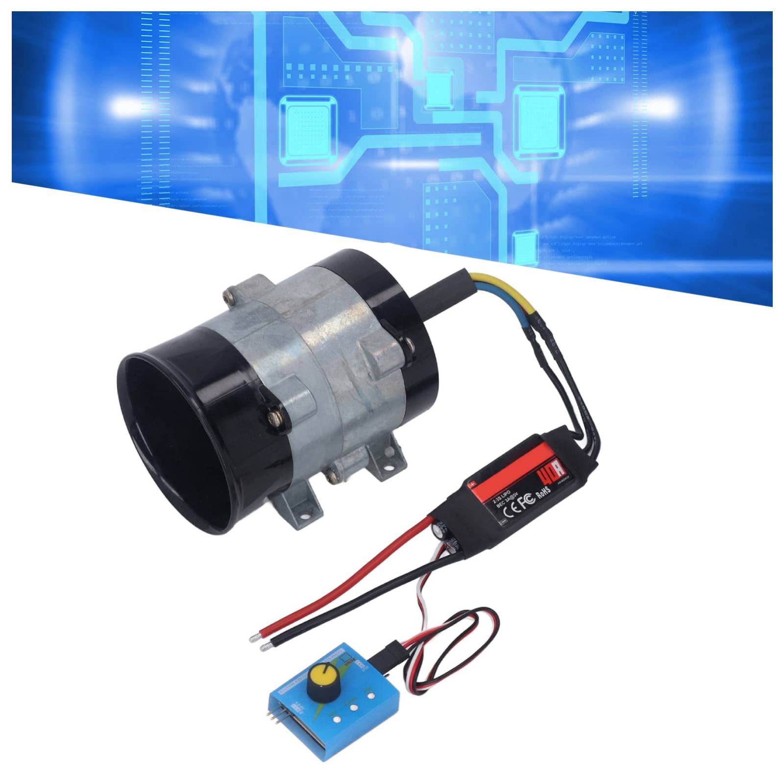 12V High-Speed Electric Turbine Boost Fan with Governor - 380W Automotive Air Intake Charger for Improved Engine Performance | Perfect for Car Racing, Off-Road Vehicles & Performance Upgrades