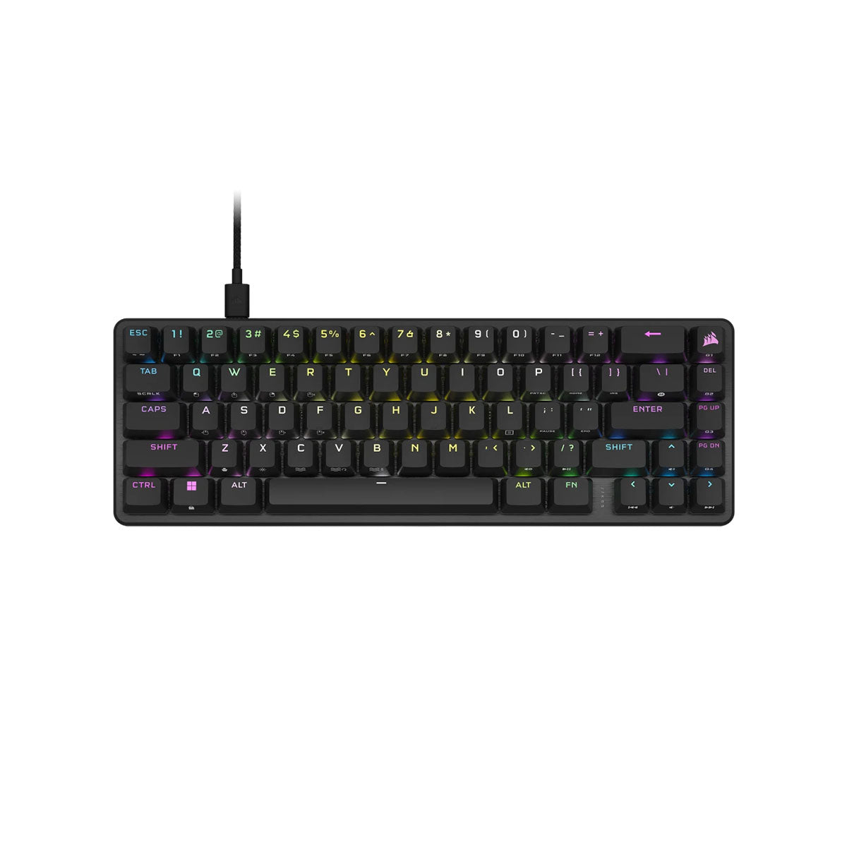 Corsair K65 PRO MINI RGB 65% Optical Mechanical Gaming Keyboard - Compact Wired Keyboard for PC, Mac, PS5 - Perfect for Esports, Streaming & Office Work