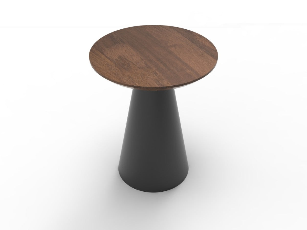 Modern Espresso Accent Table - Small Side Table for Living Room, Bedroom, or Entryway - Perfect for Decor, Lamps, and Plants