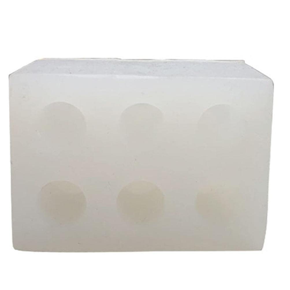 Zeiwohndc 6-Cavity Mini Silicone Mold for DIY Scented Candles, Resin Crafts, Handmade Soap & Chocolate Decorations - Perfect for Home Decor, Wedding Favors & Gift Making