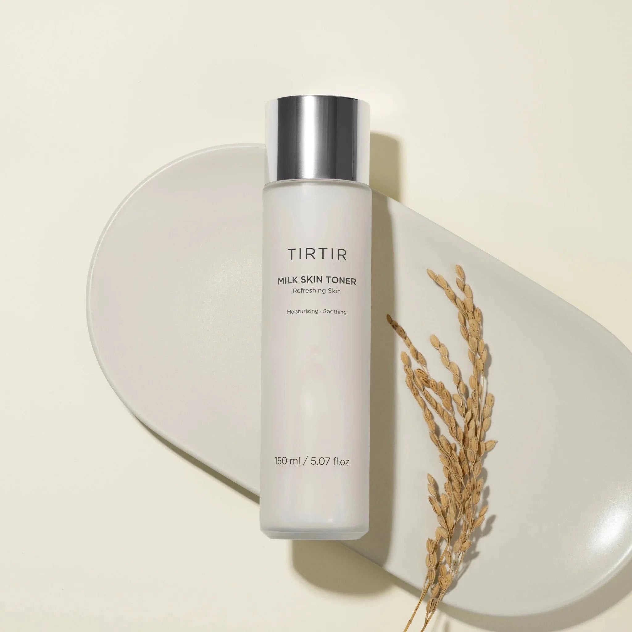 TIRTIR Milk Skin Toner 150mL - Hydrating & Brightening Facial Toner for Glowing Skin | Korean Skincare for Dry, Sensitive & Dull Skin | Daily Use, Morning & Night Routine, Pre-Makeup Prep