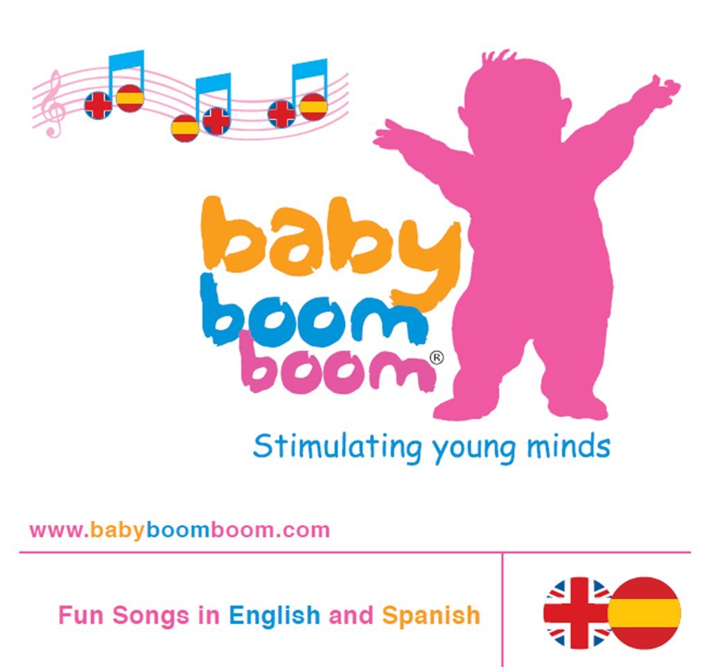 Baby Boom Boom Songs in English & Spanish - Bilingual Nursery Rhymes CD for Toddlers & Infants - Perfect for Playtime, Learning & Bedtime