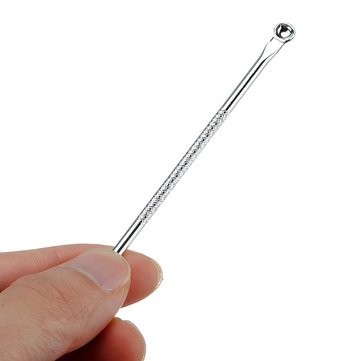 Professional Stainless Steel Blackhead & Acne Extractor Tool - Pimple Popper for Face & Nose - Perfect for Home Spa & Skincare Routine