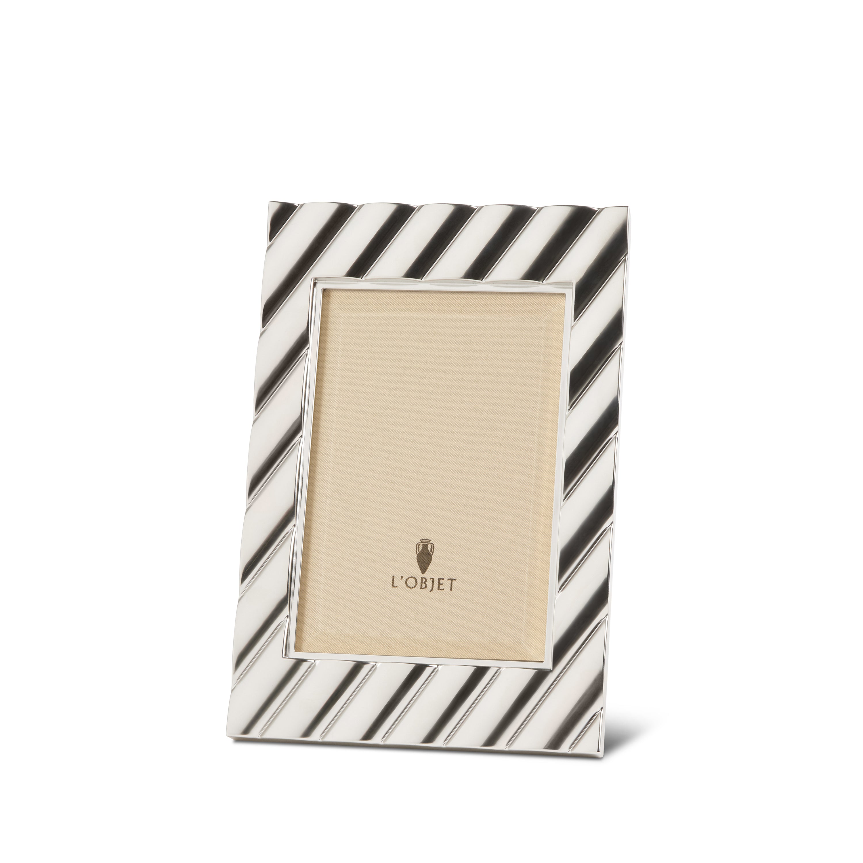 Maxime Frame Platinum 4x6 Picture Frame - Elegant Display for Photos, Artwork, and Certificates - Perfect for Home, Office, and Gift Giving