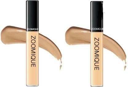 ZOOMIQUE Full Coverage Liquid Concealer - Lightweight, Blendable, Sand Sable Shade (6g, Pack of 2) | Perfect for Dark Circles, Blemishes & Contouring | Buy 1 Get 1 Free | Face Makeup Essential for Flawless Coverage