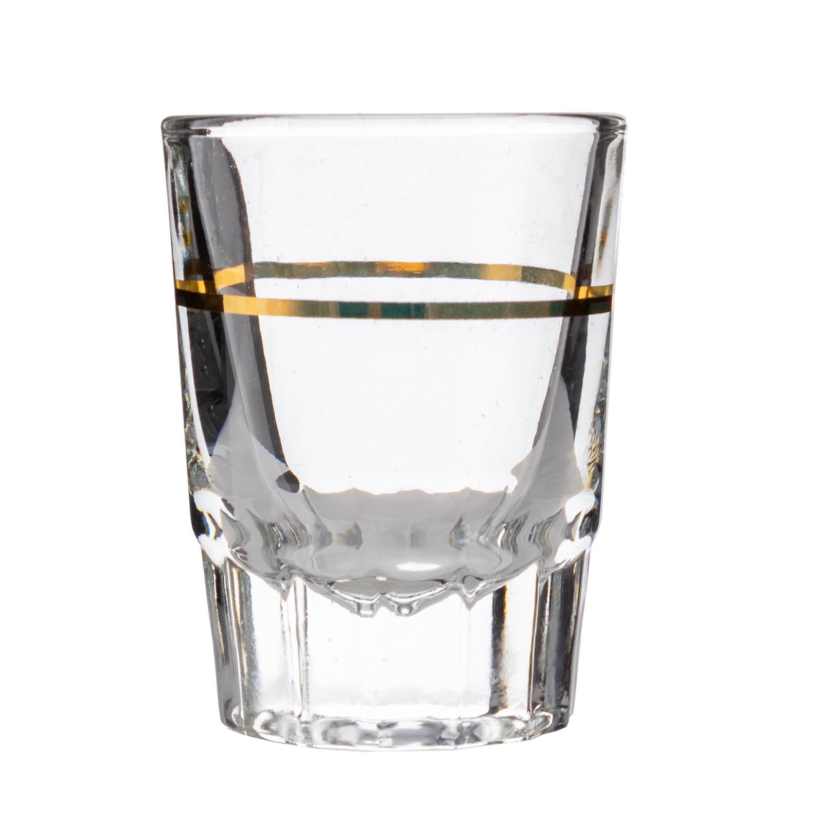 BarConic® 2oz Shot Glass with Gold 1oz Measuring Line - Premium Barware for Cocktails, Whiskey, Tequila & Party Drinks - Perfect for Home Bars, Restaurants & Entertaining
