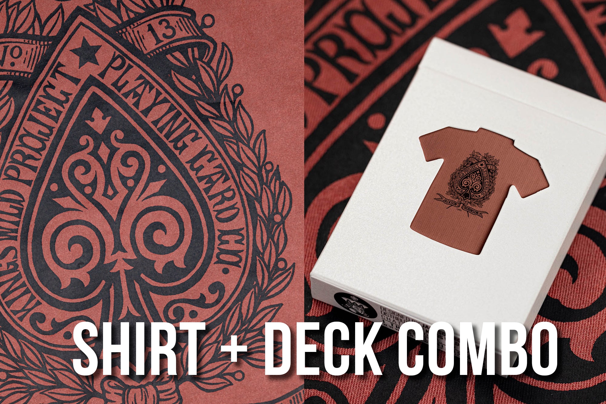 Red Ace Combo T-Shirt & Skateboard Deck Set - Trendy Streetwear for Skaters & Urban Fashion Lovers - Perfect for Skateboarding, Casual Wear, and Street Style Outfits