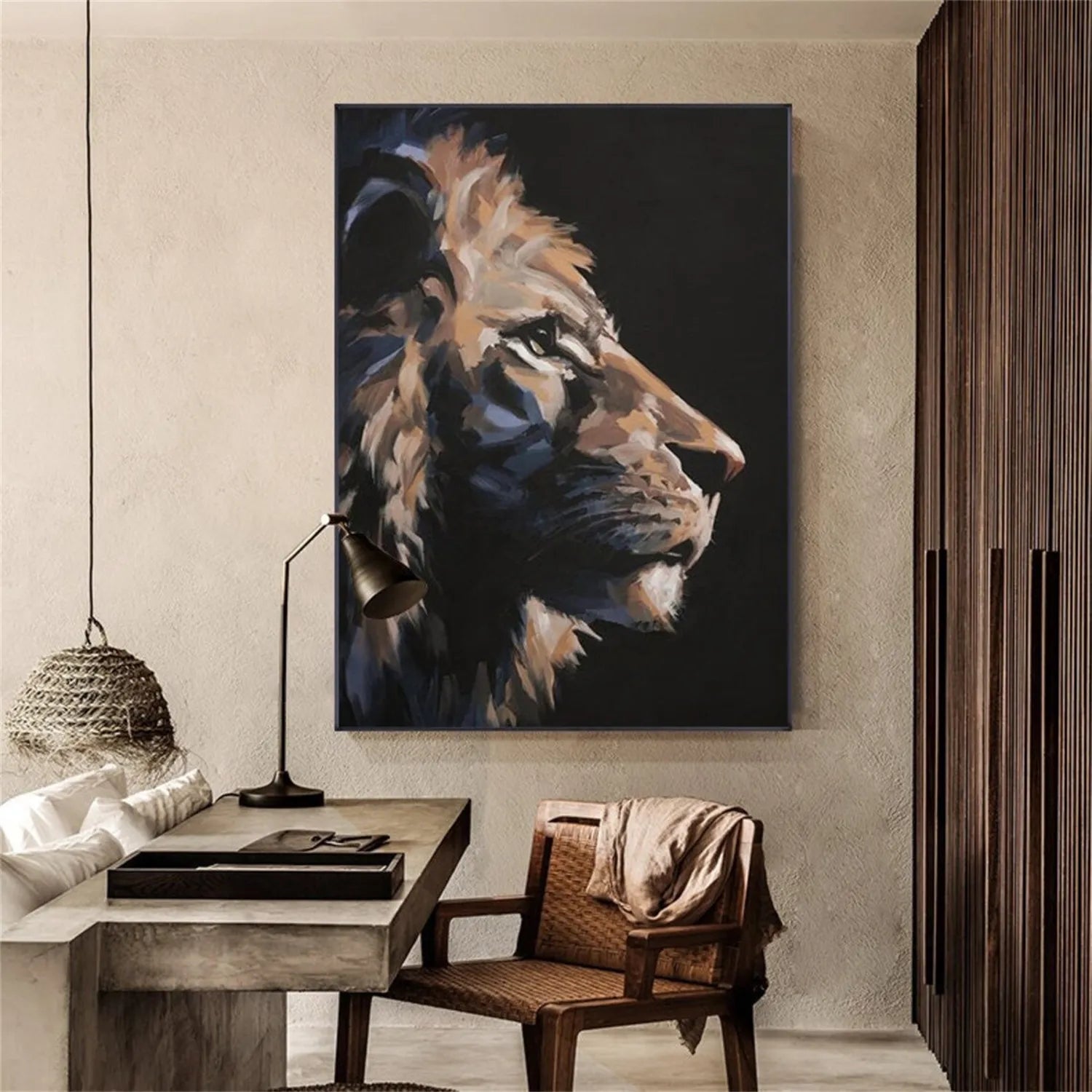 Animal Art Painting #AP055 - Handmade Canvas Wall Decor for Living Room, Bedroom & Office - Wildlife & Nature Inspired Artwork