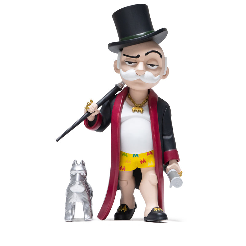 Mighty Jaxx OFF_WERK Mr. Monopoly Collectible Figure - Premium Vinyl Art Toy for Home & Office Decor, Gift for Board Game Lovers