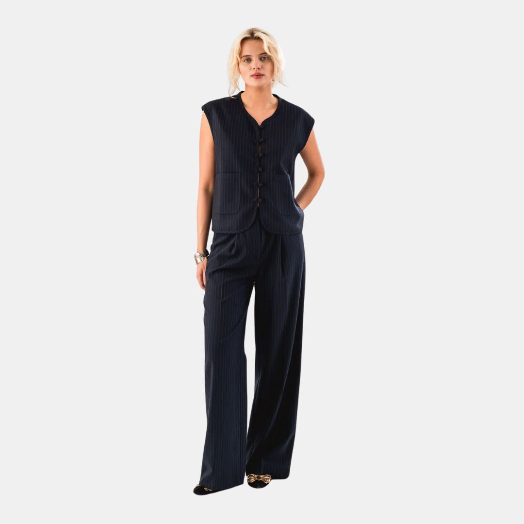 AbbeyLL Vest SL for Men - Dark Navy Blue Slim Fit Casual Vest - Perfect for Outdoor Activities, Work & Travel