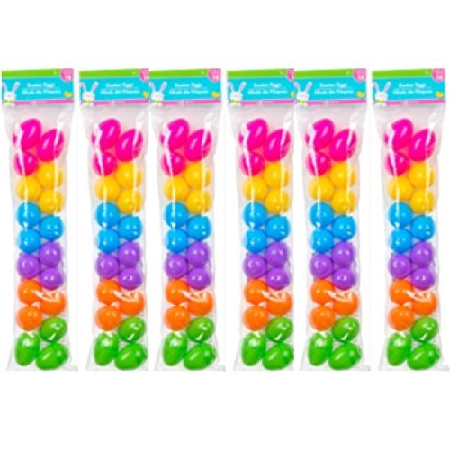 Bright Plastic Easter Eggs 108-Pack - Bulk Party Decorations