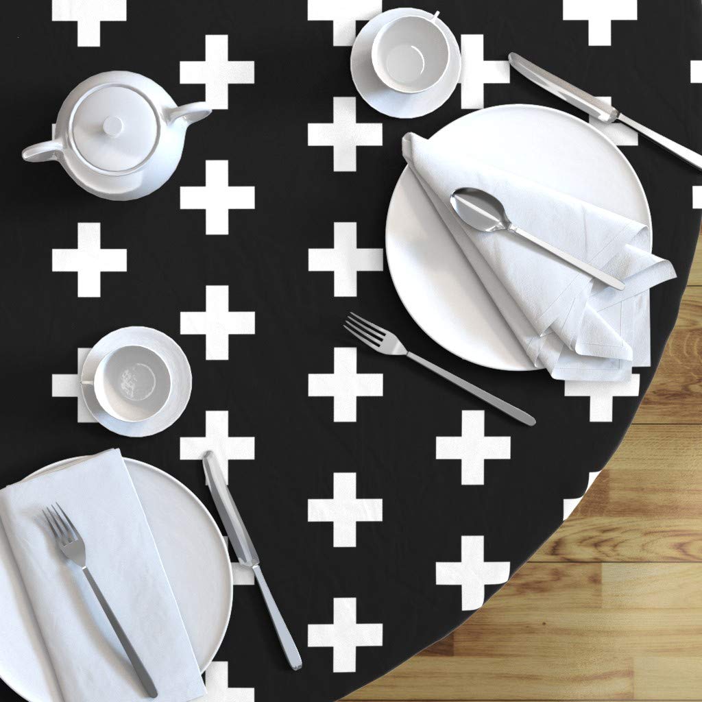 Custom Printed Cotton Sateen Tablecloth 70
