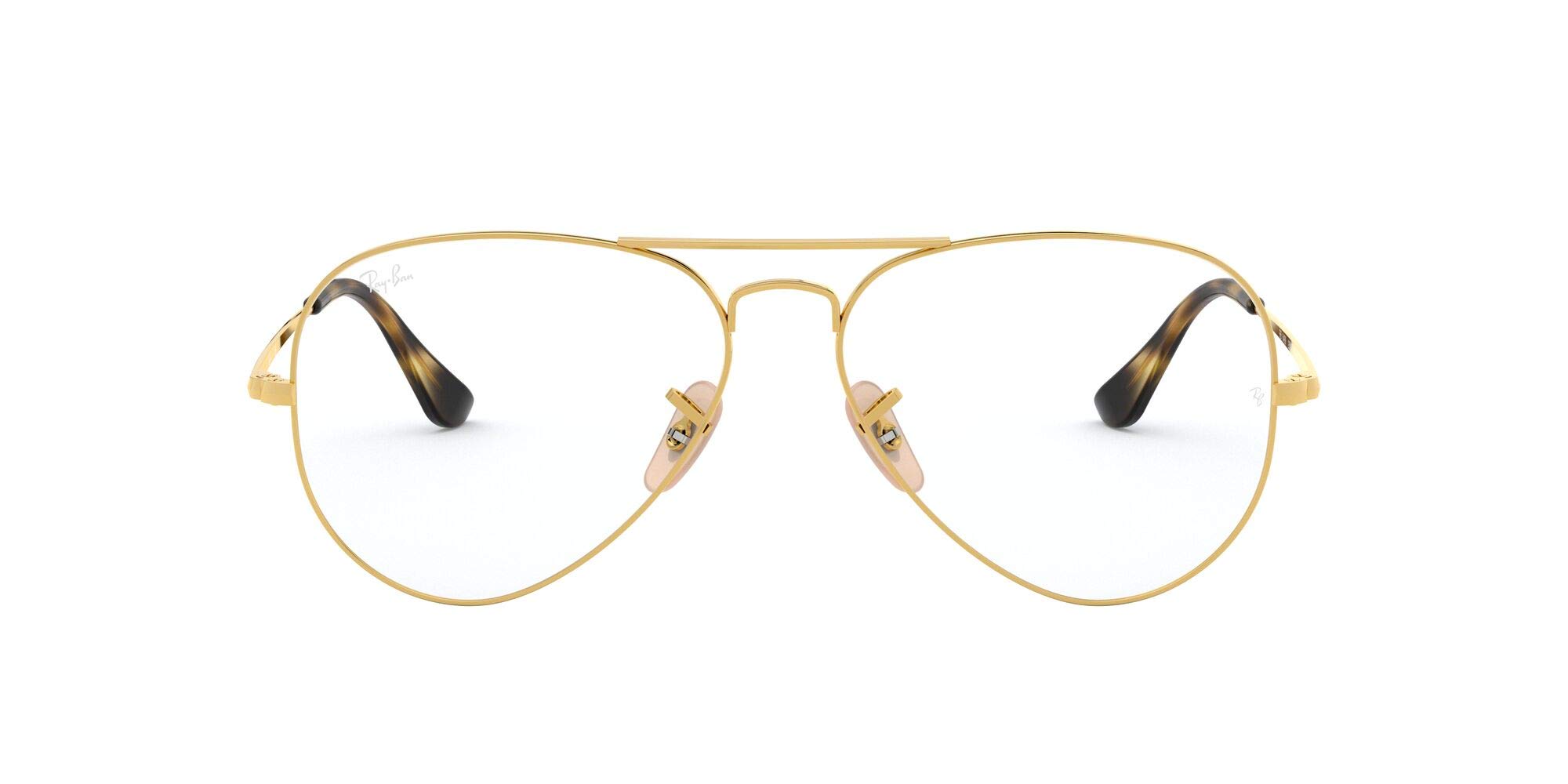 Ray-Ban Rx6489 Aviator Prescription Eyeglass Frames - Classic Metal Frame for Men & Women - Perfect for Driving, Reading & Everyday Wear