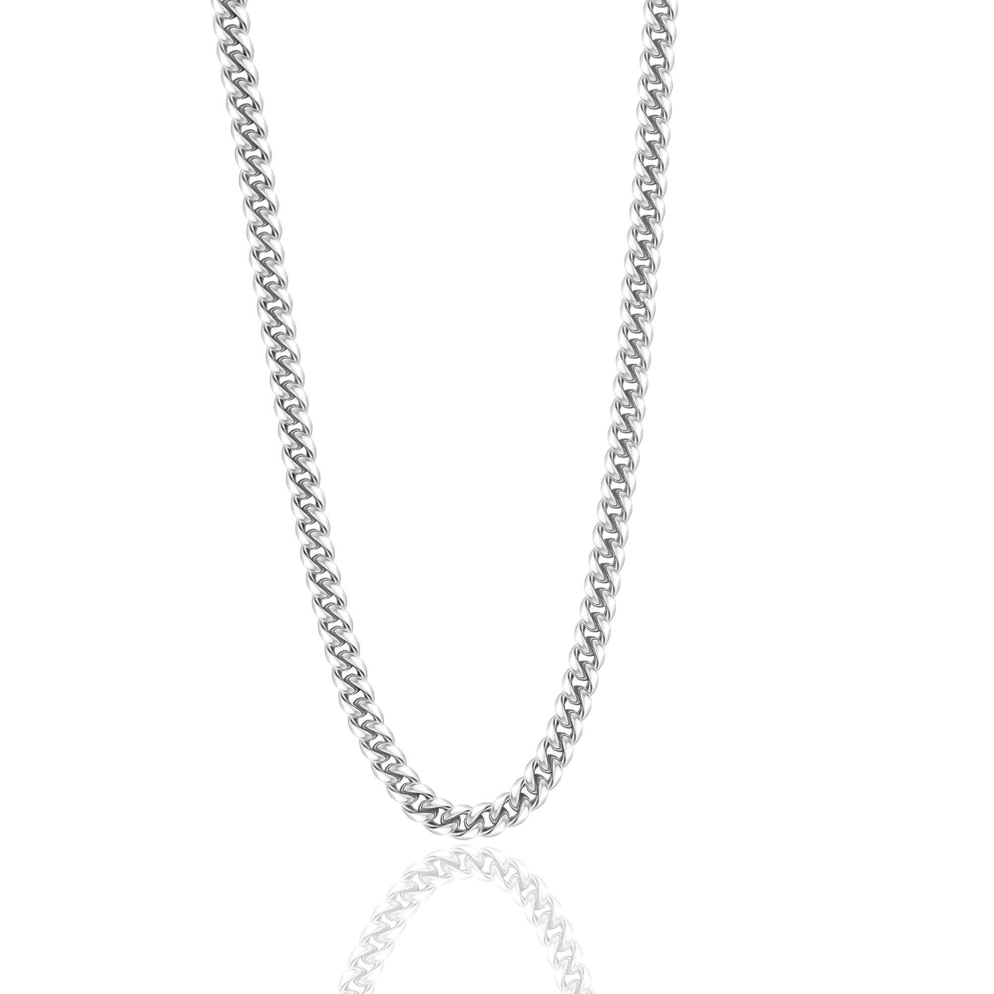 18K Gold & Silver Stainless Steel Cuban Link Chain for Men - Hip Hop Jewelry for Necklace, Bracelet & Everyday Wear