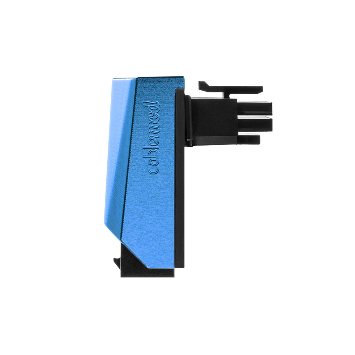 CableMod 12VHPWR 90 Degree Angled Adapter v1.1 - Variant A (Blue) - High Performance GPU Power Connector for PC Gaming & Workstation Builds
