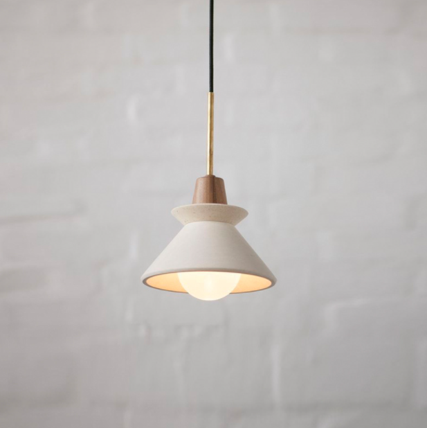 Modern LED Cement Pendant Light - Industrial Chic Hanging Fixture for Kitchen, Dining Room & Bedroom Decor
