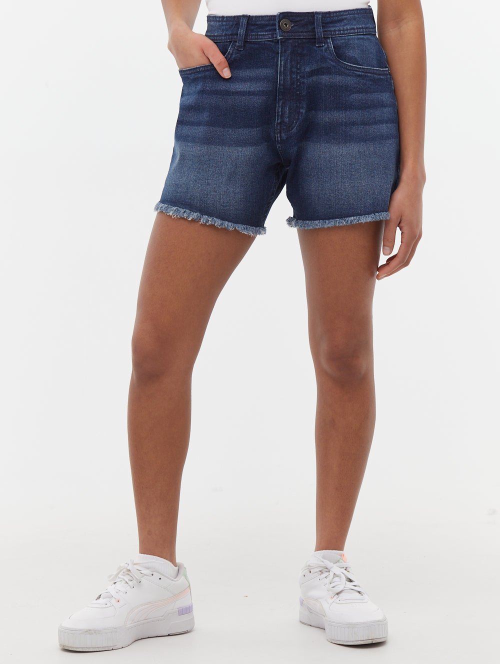 Kaylie High Rise Jean Shorts for Women - Trendy Denim Shorts with Comfortable Fit - Perfect for Summer, Beach, and Casual Outings