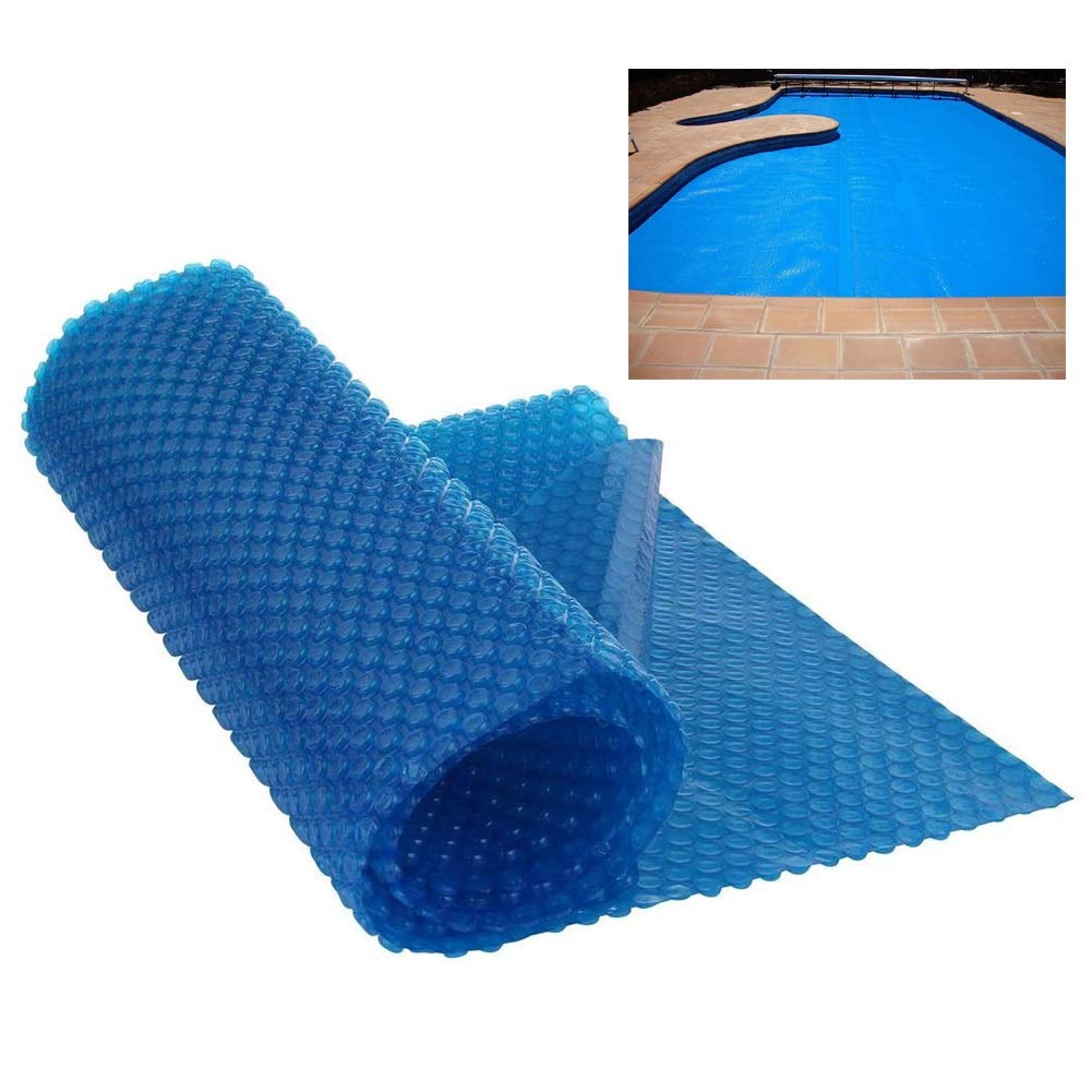 LXLA Durable Solar Pool Cover - 2m x 3m (6ft x 10ft) Swimming Pool Heating Blanket for Family Frame Pools, Steel Frame Pools & Square Pools - Retains Heat, Saves Energy & Reduces Evaporation - Perfect for Backyard, Inground & Above Ground Pools