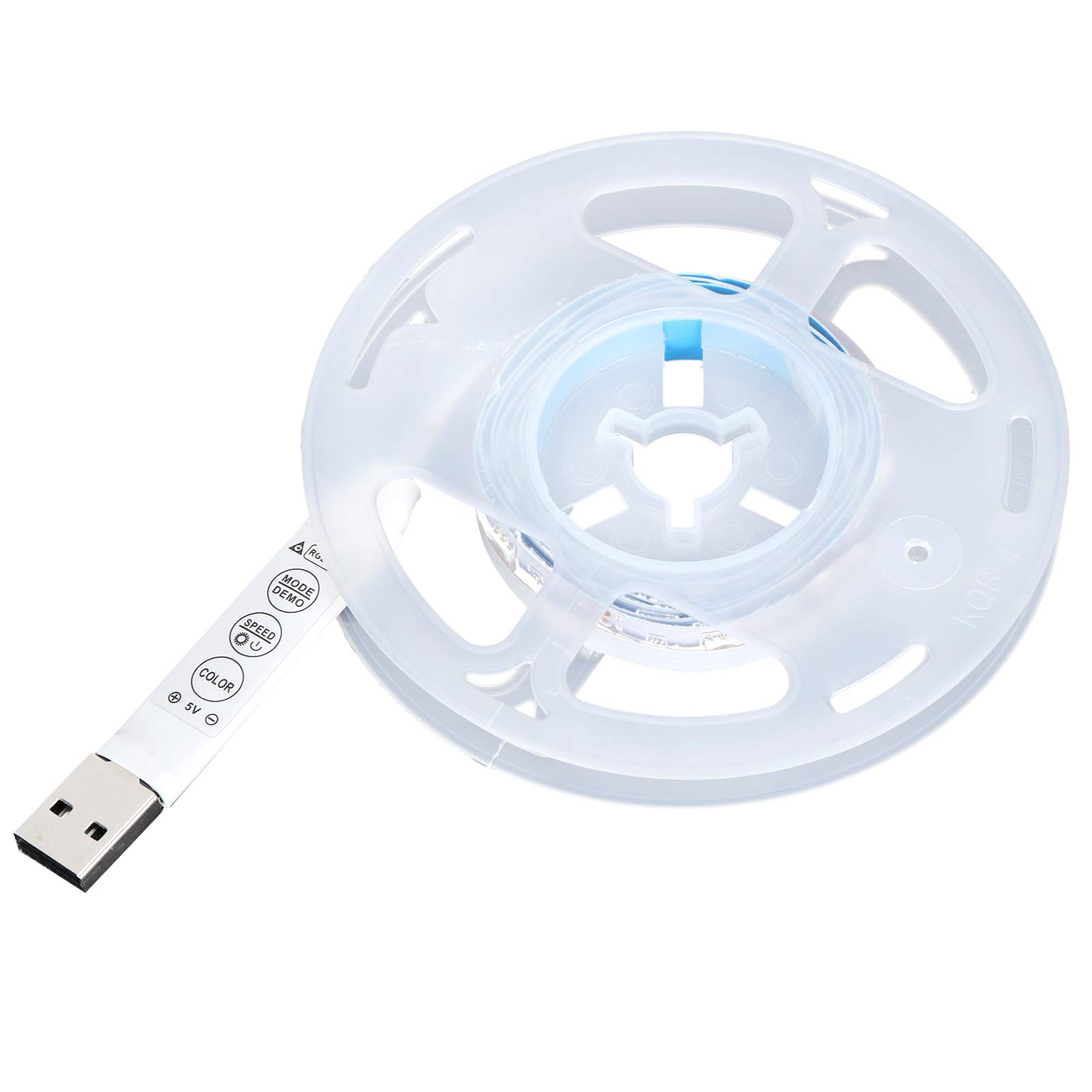 5050 RGBW LED Strip Lights 1M - USB Powered, 3 Buttons Remote Control, Indoor Decorative Lighting for TV Backlight, Bedroom, Gaming Setup & Home Decor
