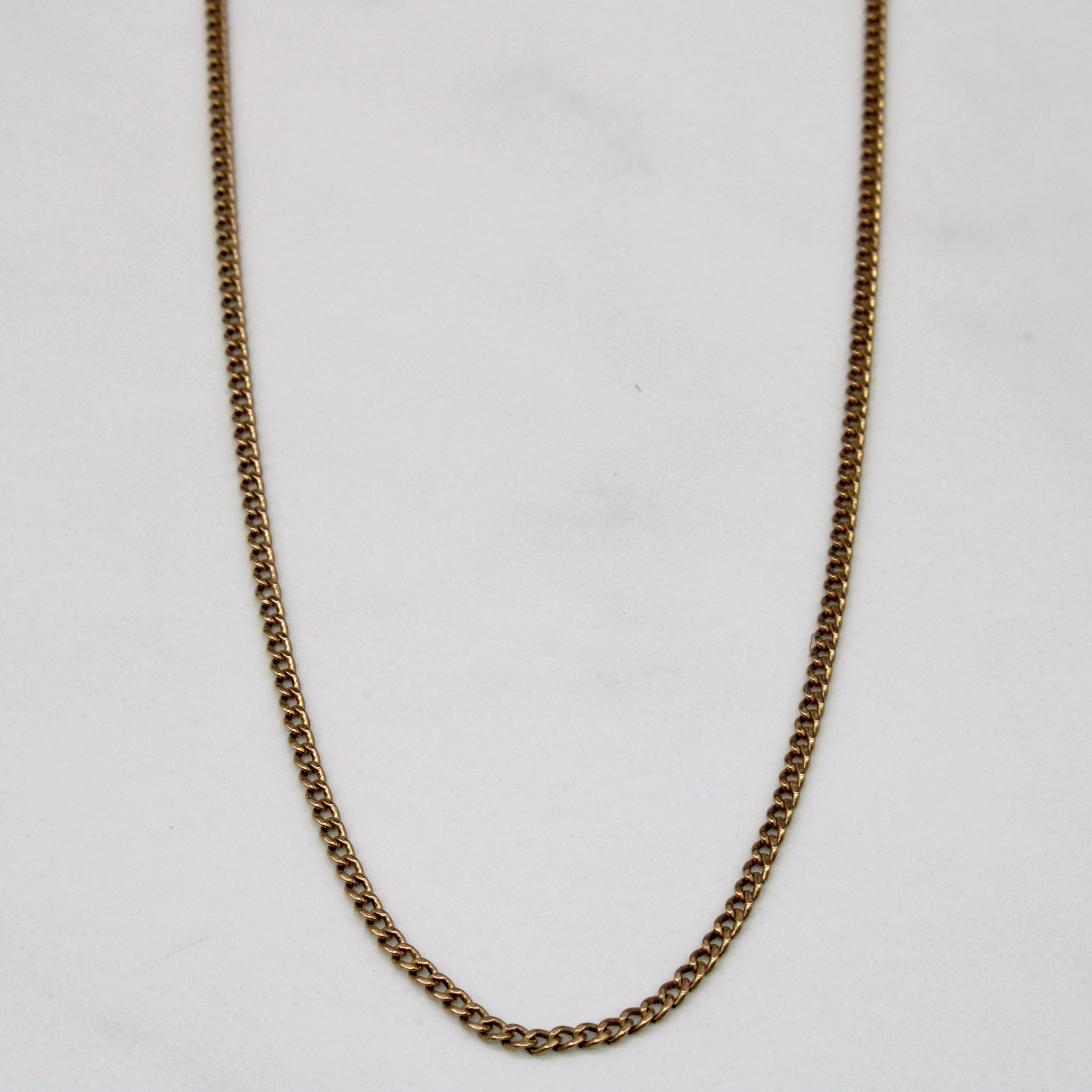 10K Yellow Gold Curb Link Chain Necklace 24 Inch - Elegant Jewelry for Women, Perfect for Everyday Wear, Parties & Special Occasions