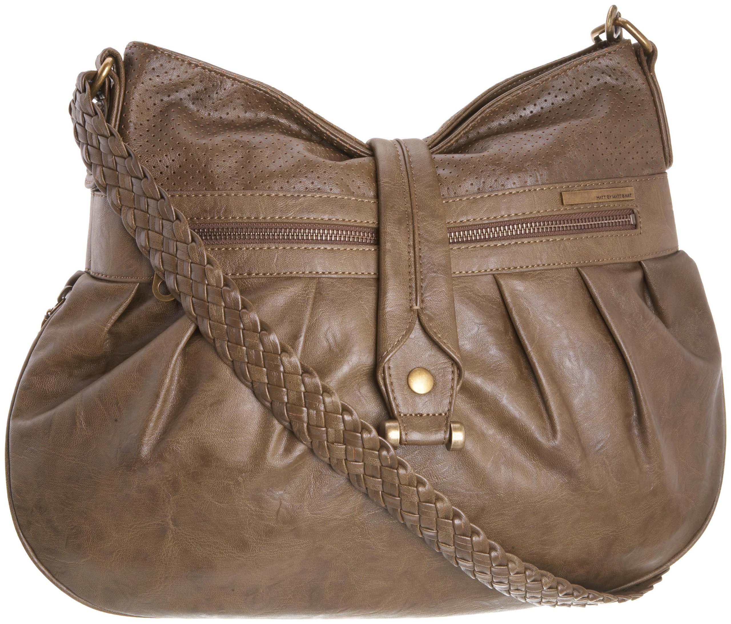 Matt & Nat Vegan Leather Purse for Women - Stylish Crossbody Bag with Adjustable Strap | Perfect for Work, Travel & Everyday Use