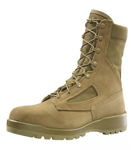 Belleville Men's Hot Weather Steel Toe Combat Boots - Lightweight & Breathable Work Boots for Construction, Hiking & Outdoor Activities