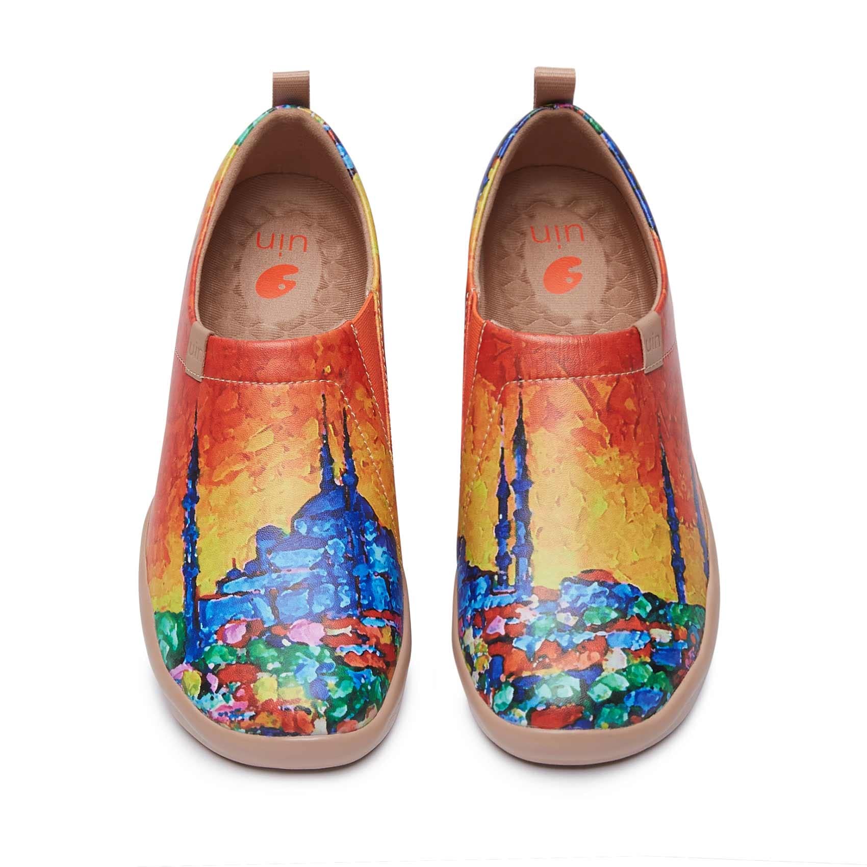 UIN Women's Slip-On Walking Shoes - Lightweight Microfiber Loafers for Travel & Casual Wear - Comfortable Fashion Sneakers - Perfect for Walking, Traveling, and Everyday Outfits