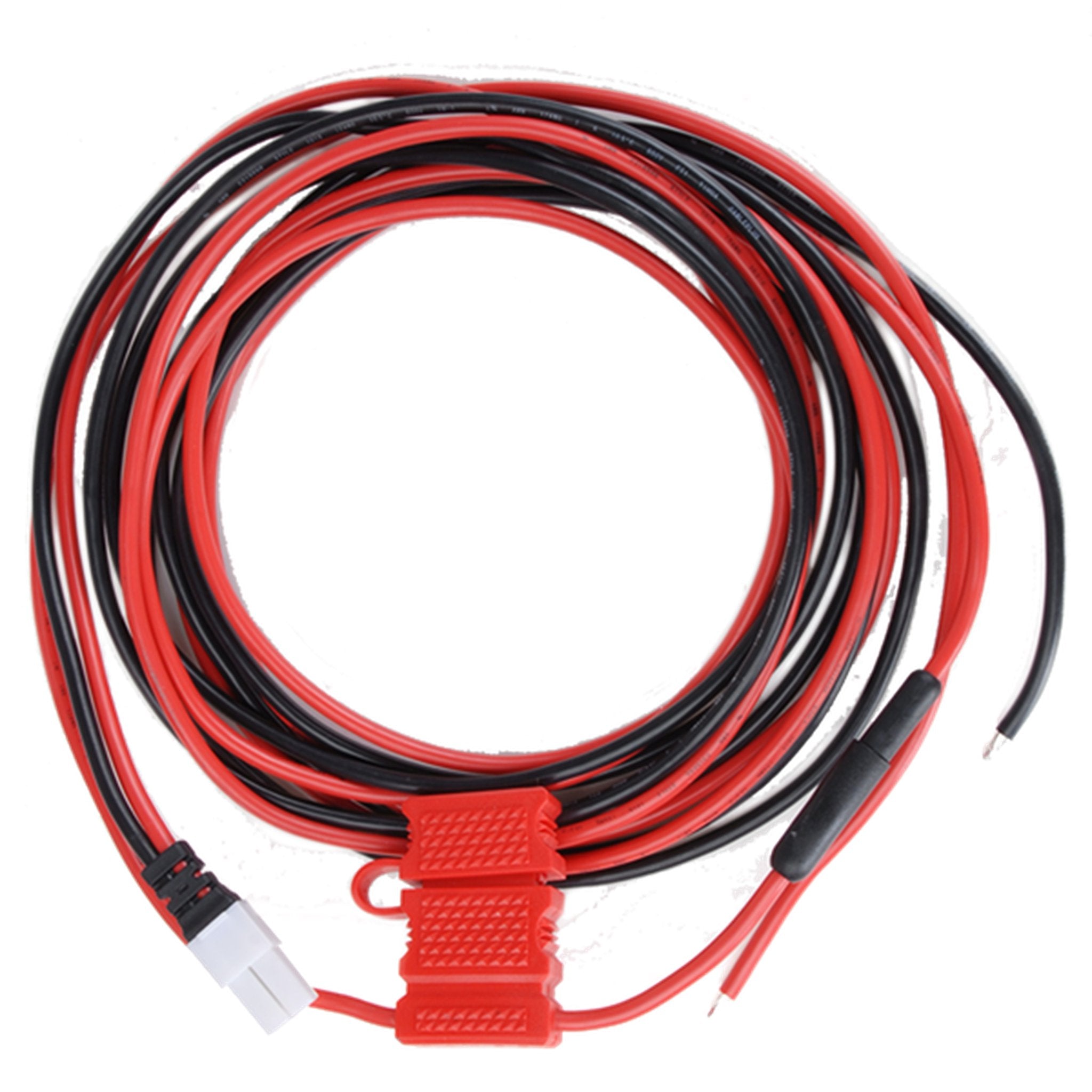 Hytera PWC10 Vehicle Power Supply Cable - 9.84ft Heavy Duty 15A+ Red/Black Cable with SR Connector for Two-Way Radios & Mobile Communication in Trucks, Police Cars, Emergency Vehicles