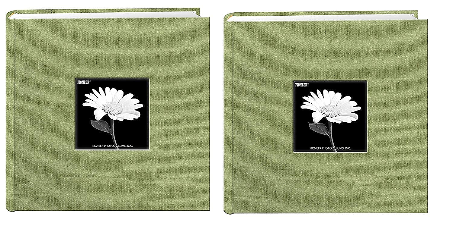 Pioneer 4x6 Fabric Photo Album - Sage Green for Scrapbooking & Gifts