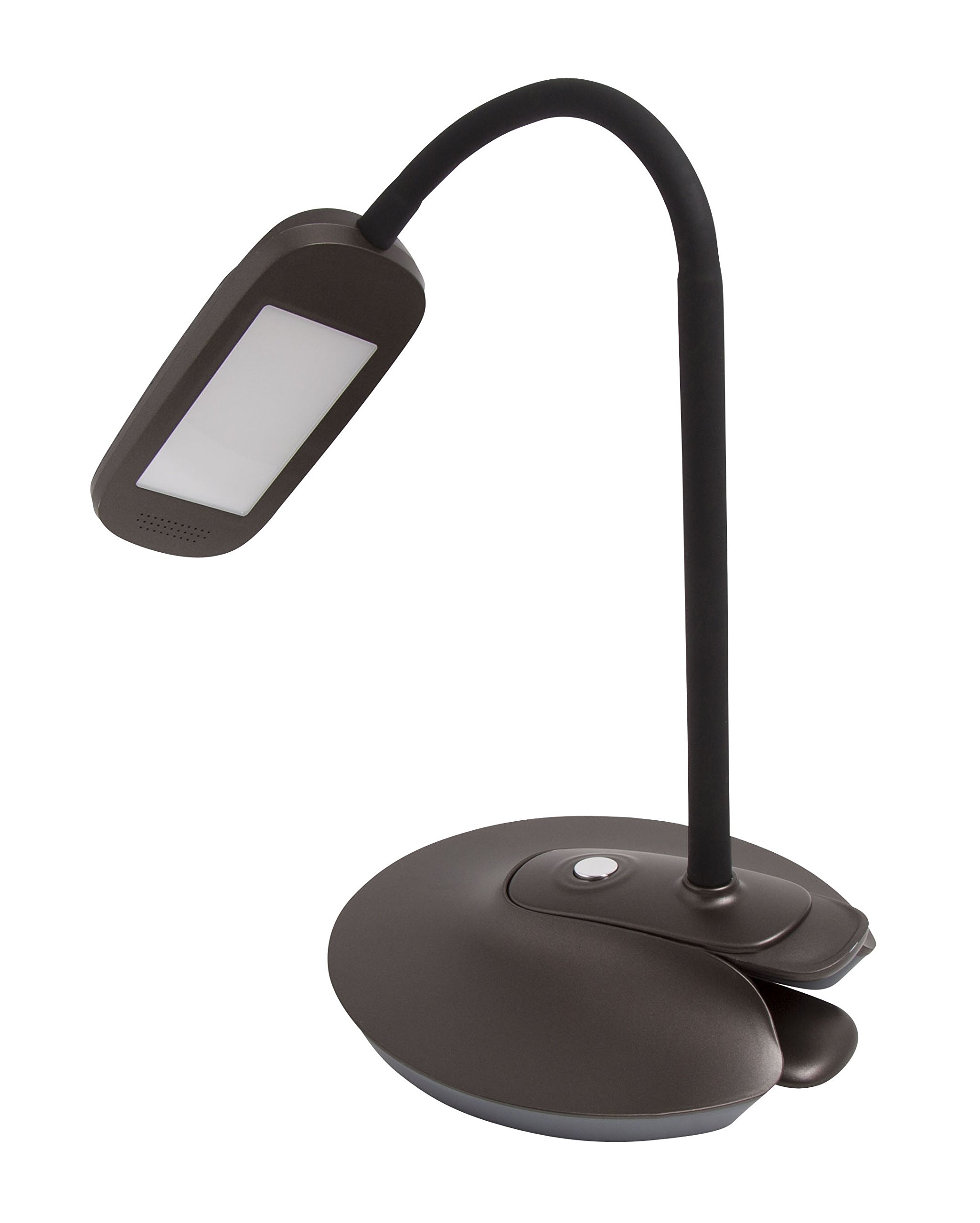 2-in-1 Clip-On Slim Head Flex LED Desk Lamp - Adjustable Illuminator 41897 for Home Office, Study & Reading - Energy Saving Task Light with Flexible Gooseneck