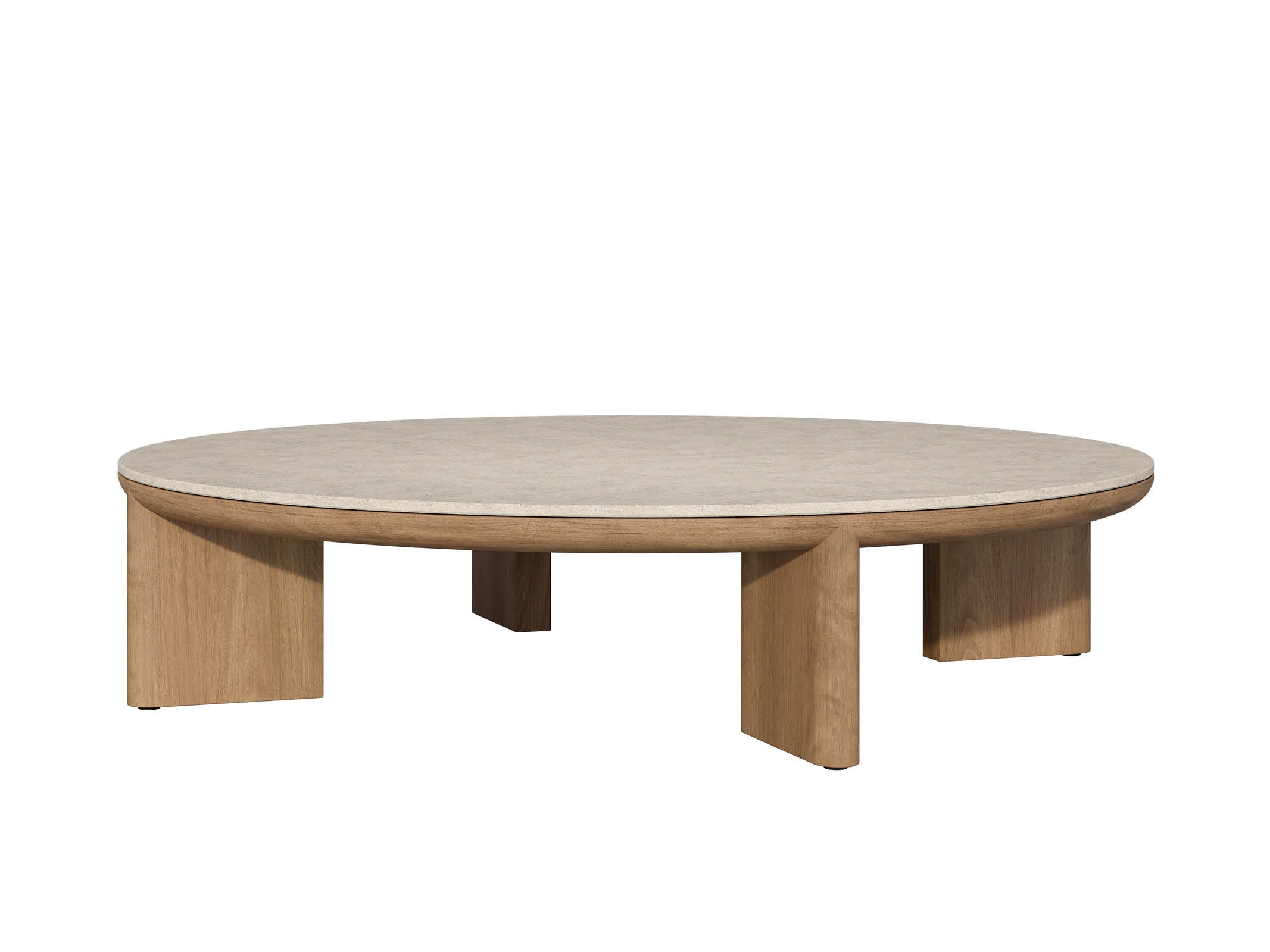 Round Coffee Table - Modern Wooden Living Room Furniture for Small Spaces | Perfect for Home Decor, Apartments & Cozy Spaces