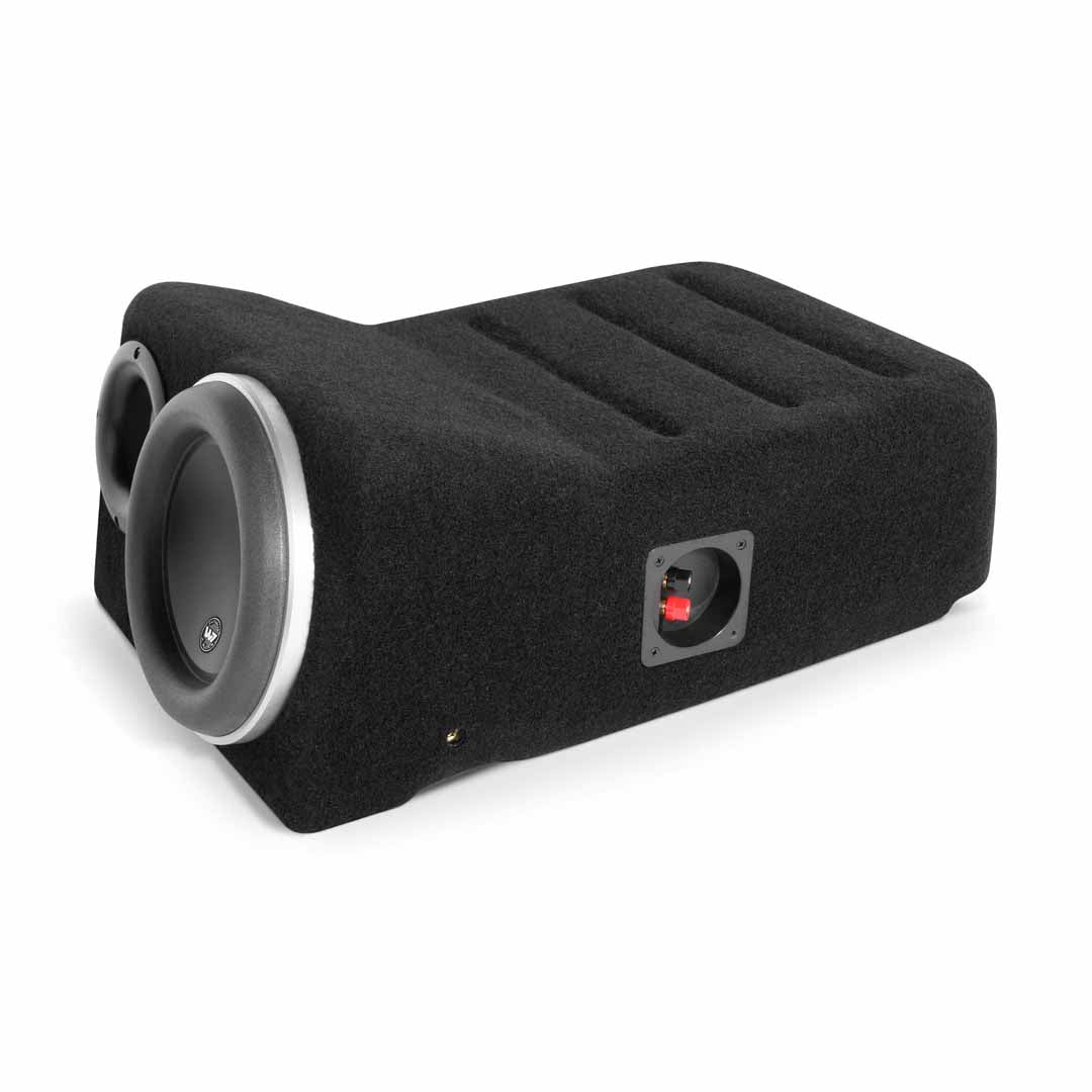 JL Audio SB T TUNDC/8W7/BK Stealthbox Subwoofer Enclosure for 2007-2013 Toyota Tundra Double Cab - Compatible with Black or Red Rock Interior, 8W7 500W RMS Power - Perfect for Car Audio Upgrades & Enhanced Bass Performance