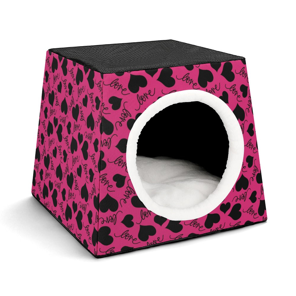 Love and Hearts Capsule Pet Water Bottle - Leak-Proof Portable Pet Water Dispenser for Dogs & Cats - Perfect for Travel, Hiking, and Outdoor Adventures