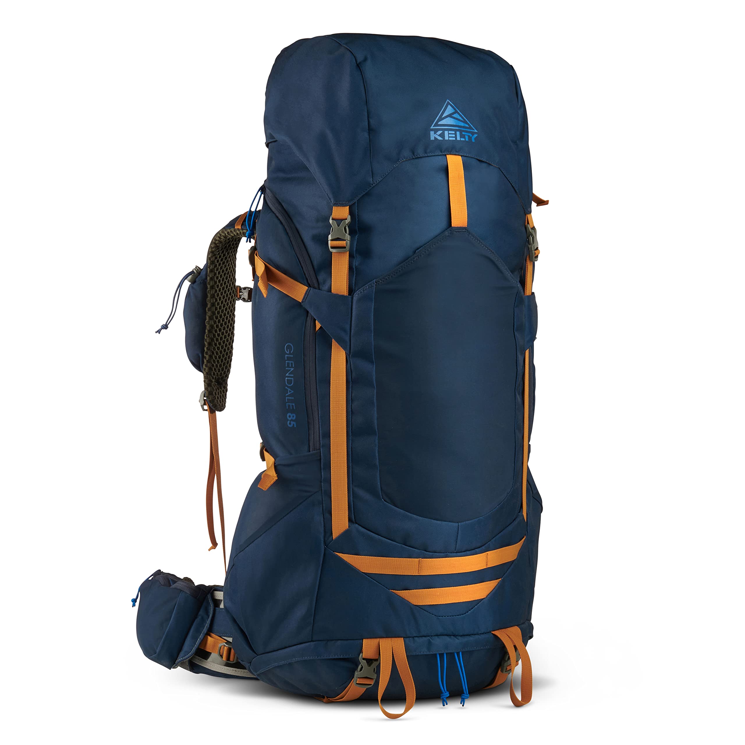 Kelty Glendale 85L - 105L Multiday Backpacking Pack for Thru Hiking | Adjustable Fit Plus Suspension | Shoulder Strap Pockets | Long Haul Travel Backpack (2023 Model, Pageant Blue, 85L) - Perfect for Appalachian Trail, Pacific Crest Trail & Multi-Day Wilderness Adventures