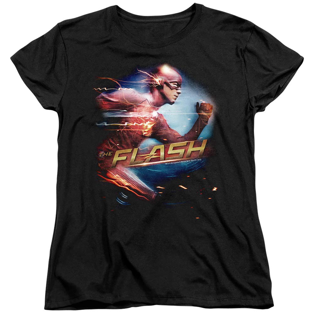 The Flash Fastest Man Women's T-Shirt | Superhero Graphic Tee for DC Comics Fans | Perfect for Cosplay, Comic Con & Casual Wear